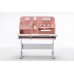 Children Kids Multifunctional Adjustable Study Desk with Double-Winged Swivel Chair